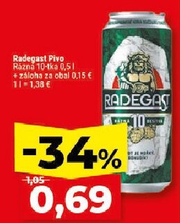 Radegast Pivo Rázná 10-tka