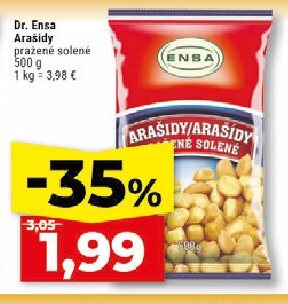 Dr. Ensa Arašidy pražené solené