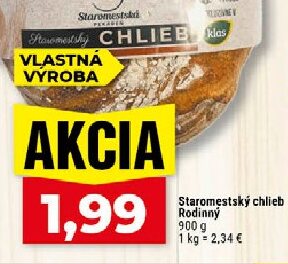 Staromestský chlieb Rodinný