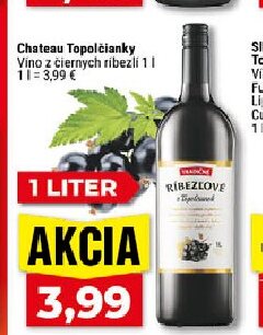 Chateau Topoľčianky Víno z čiernych ríbezlí