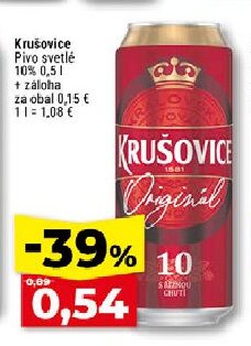 Krušovice Pivo svetlé