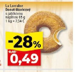 La Lorraine Donut škoricový s jablkovou náplňou