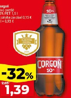 Corgon Pivo svetlé 10%