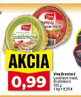 Viva Bravčový Luncheon meat, Svačinková