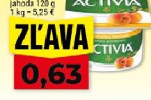 Danone Activia jogurt marhuľa, jahoda