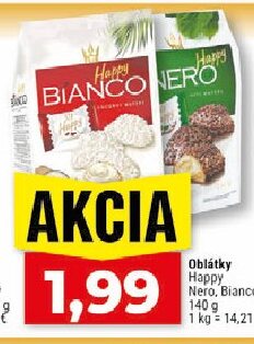 Oblátky Happy Nero, Bianco