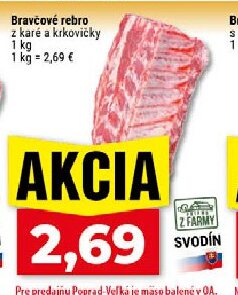 Bravčové rebro z karé a krkovičky