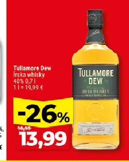 Tullamore Dew Irska whisky