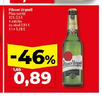Pilsner Urquell Pivo svetlé 12%