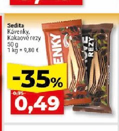 Sedita Kávenky, Kakaové rezy
