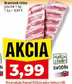 Bravčové rebro ploché