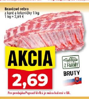 Bravčové rebro z karé a krkovičky
