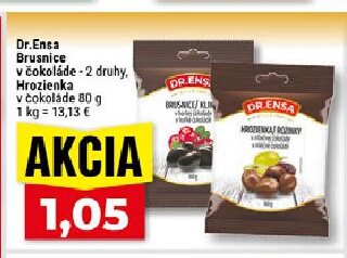 Dr. Ensa Brusnice v čokoláde, Hrozienka v čokoláde
