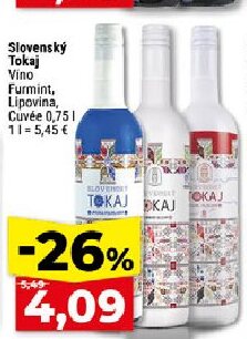 Slovenský Tokaj Víno Furmint, Lipovina, Cuvée