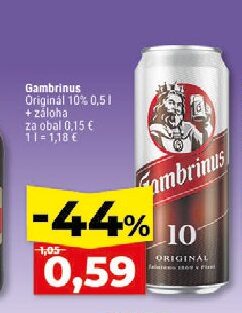 Gambrinus Originál 10%