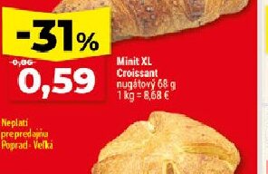 Minit XL Croissant nugátový