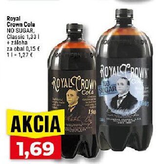 Royal Crown Cola NO SUGAR, Classic