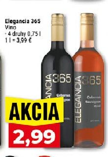 Elegancia 365 Víno - 4 druhy