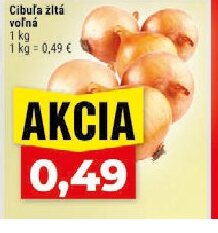 Cibuľa žltá voľná