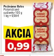 Pečivárne Retro Polomáčané sušienky