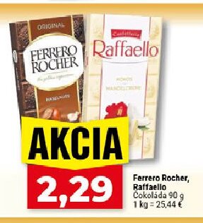 Ferrero Rocher, Raffaello Čokoláda