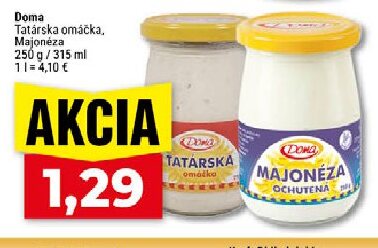 Doma Tatárska omáčka, Majonéza