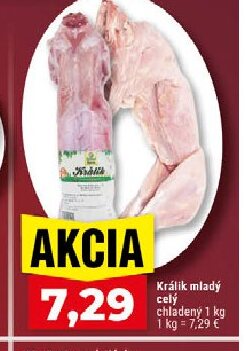 Králik mladý celý chladený