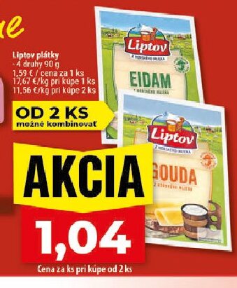Liptov plátky Eidam / Gouda