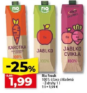 Rio Fresh 100% šťava chladená - 3 druhy