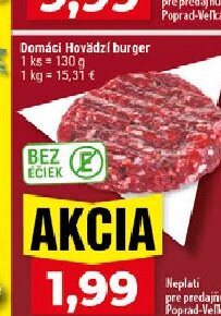 Domáci Hovädzí burger