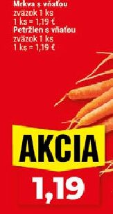 Petržlen s vňaťou