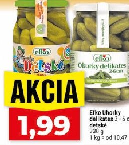 Efko Uhorky delikates 3-6 cm, detské