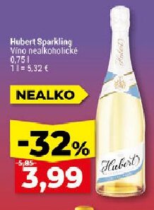 Hubert Sparkling Víno nealkoholické