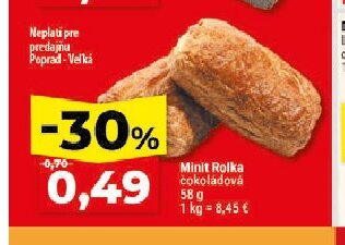 Minit Rolka čokoládová