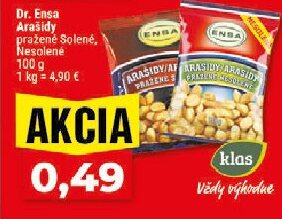 Dr. Ensa Arašidy pražené Solené, Nesolené