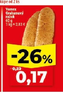 Vamex Grahamový rožok