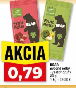 BEAR ovocné rolky