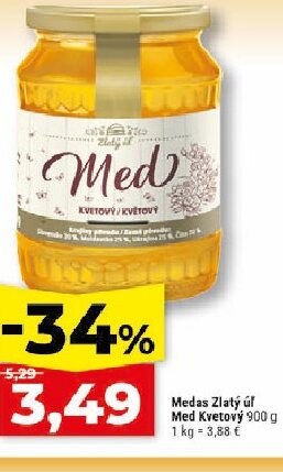 Medas Zlatý úľ Med Kvetový