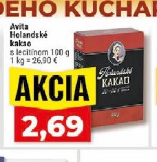 Avita Holandské kakao s lecitínom