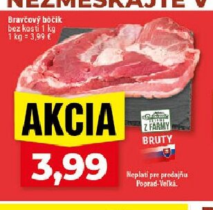 Bravčový bôčik bez kosti