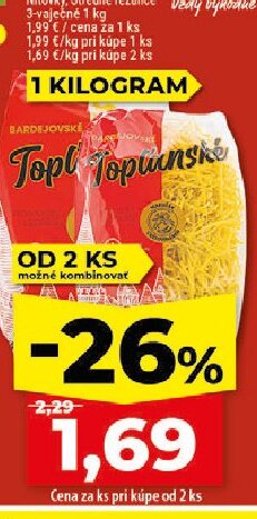 Topľanské Cestoviny Nitovky, Stredné rezance 3-vaječné