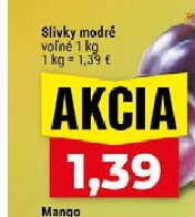 Slivky modré