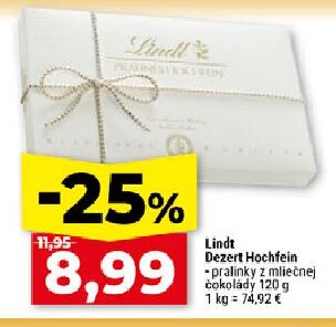 Lindt Dezert Hochfein pralinky z mliečnej čokolády