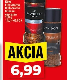Davidoff Káva Fine Aroma, Rich Aroma, Intense espresso