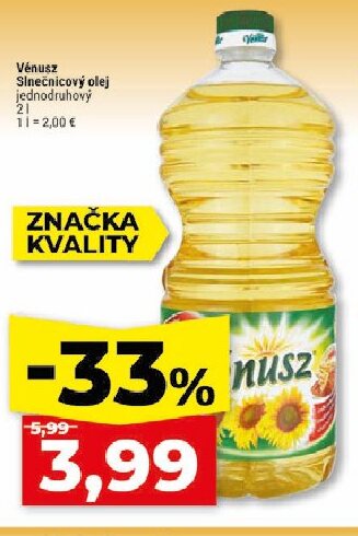 Vénusz Slnečnicový olej jednodruhový