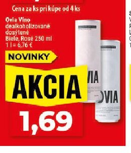 Ovia Víno dealkoholizované dosýtené Biele, Rosé