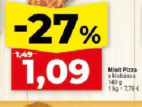 Minit Pizza s klobásou