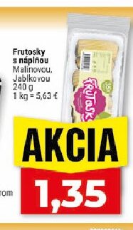 Frutosky s náplňou Malinová, Jabĺková