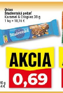 Orion Študentská pečať Karamel & Crispies