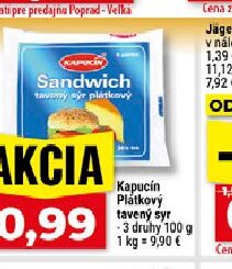 Kapucín Plátkový tavený syr